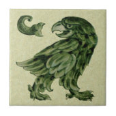 Wm De Morgan Green Eagle Reproセラミックタイル タイル (正面)