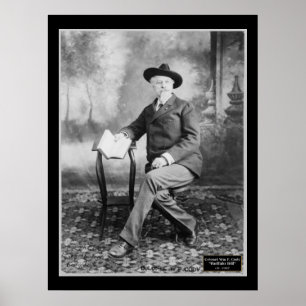 Wm F. BuffaloビルCody 1907年Col. ポスター