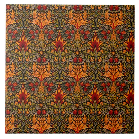 Wm。 Morrisは飽和しました タイル (正面)