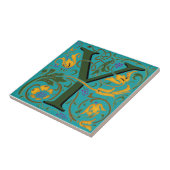 Wm Morris華美イニシャル"Y"文字セラミックタイル タイル (側面)