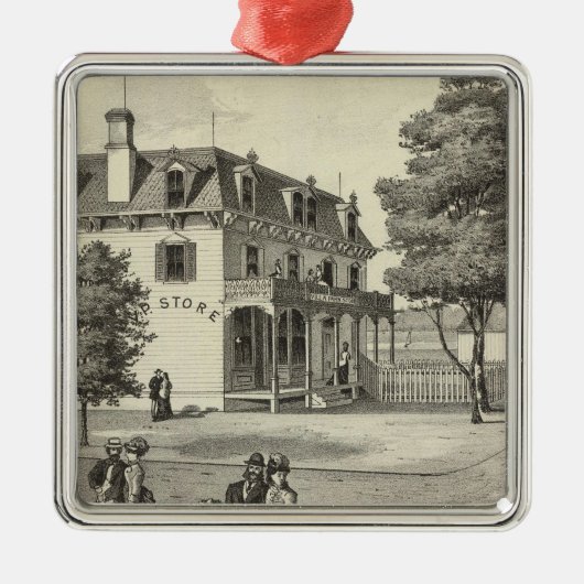 Wm V Reid，ヴィラパーク， NJのプロパティ メタルオーナメント (正面)