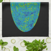 WMAPマイクロ波異方性プローブ宇宙マップ キッチンタオル (折り畳み)