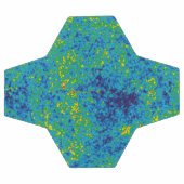 WMAPマイクロ波異方性プローブ宇宙マップ サッカーボール (フラット)