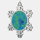 WMAPマイクロ波異方性プローブ宇宙マップ スノーフレークピューターオーナメント (右)