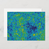 WMAPマイクロ波異方性プローブ宇宙マップ ポストカード (正面/裏面)