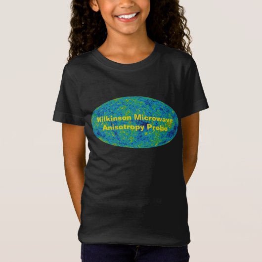 WMAPマイクロ波異方性プローブ宇宙マップ Tシャツ (正面)