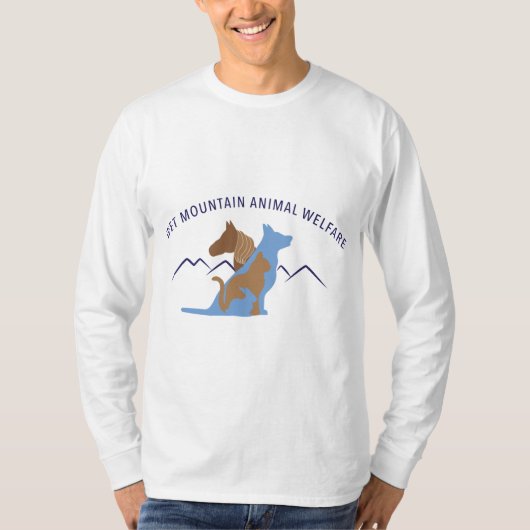 WMAWの長袖、白人 Tシャツ (正面)