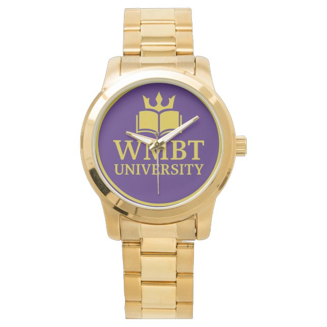 WMBT University Gold plated Watch 腕時計 (正面)