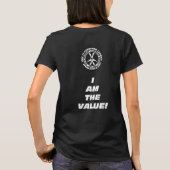 Wmns Money Is Not Real T-Shirt Dress Tシャツ (裏面)