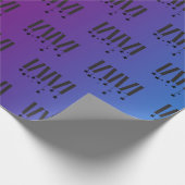 WMSA Bars & Stars Black on Gradient Matte 6 ft ラッピングペーパー (角)