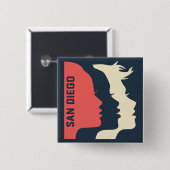 WMSDの概要の正方形ピン 缶バッジ (正面&裏面)