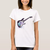 WMVR 105.5 FM: Electrified Rock Guitar Tシャツ (正面)