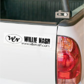 wnのロゴ、ウィリーNash、www.willienash.com バンパーステッカー (トラック上)