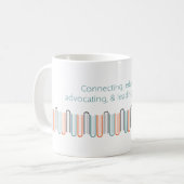 WNBAのうたい文句マグ コーヒーマグカップ (正面左)