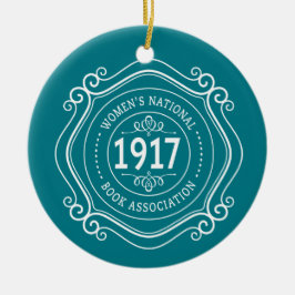 WNBAの休日のオーナメントのティール（緑がかった色）記念日の頂上 セラミックオーナメント