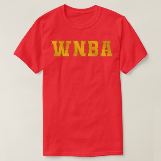 WNBA 3金ゴールド Tシャツ (デザイン正面)