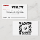 WNYLOVE クーポン 名刺 (正面/裏面)