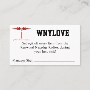 WNYLOVE クーポン 名刺