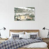 WOの戦車でテレグラフケーブルを巻き付ける キャンバスプリント (インサイチュ (寝室))