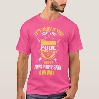 Woビリヤードおもしろいスポーツビリヤード選手プールPla Tシャツ