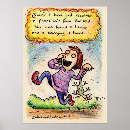 @wo0 irkafirkaプリント ポスター (正面)