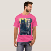 Wo Cyborg Samurai Exo Suit Cyber Punk Magazine Art Tシャツ (正面フル)