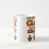 Wo Easily Distracted By Pottery Clay Artist Cerami コーヒーマグカップ (中央)