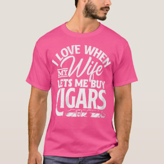 Wo Funny Cigar Lover For Husbands And Men Cigar Fa Tシャツ