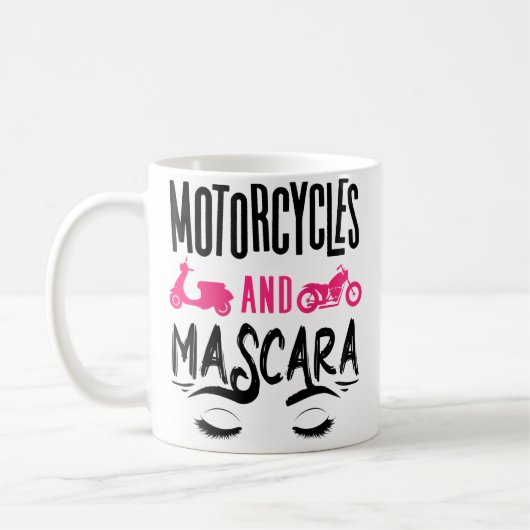 Wo Funny Motorcycle Lover Motorbike コーヒーマグカップ (左)