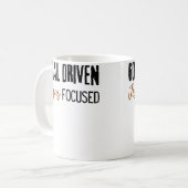 Wo Goal Driven Jesus Focused Motivational Christia コーヒーマグカップ (正面左)