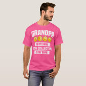 Wo Grandpa私の名前コイン収集は私のゲームC Tシャツ (正面フル)