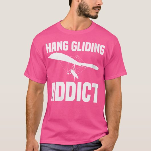 Wo Hang Gliding Addict Hang Glider Hang Gliding Tシャツ (正面)