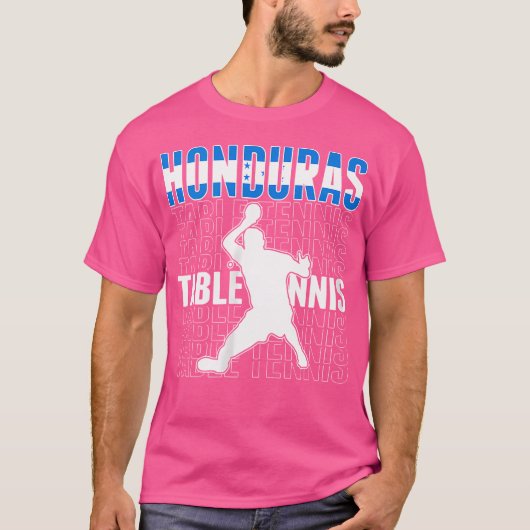Wo Honduras Table Tennis Fans Jersey Honduran Flag Tシャツ (正面)