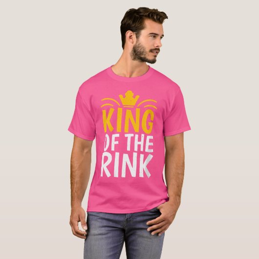 Wo King Of The Rink Roller Skating Tシャツ (正面フル)