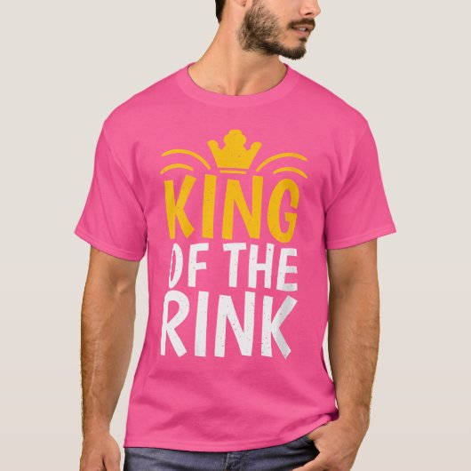 Wo King Of The Rink Roller Skating Tシャツ (正面)