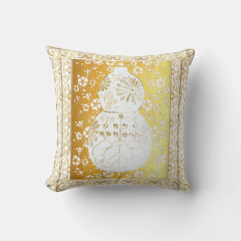 Wo lou feng shui gourd Throw Pillow クッション