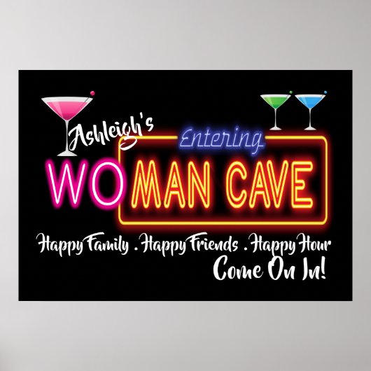Wo - Man Cave Sign Poster ポスター (正面)