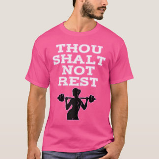 Wo Motivation感動的トレーニングWo Barbell Gy Tシャツ
