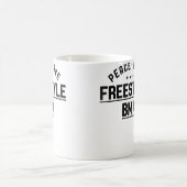 Wo Peace Love FreeBmx FreeBmx Rider コーヒーマグカップ (中央)