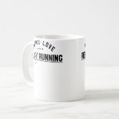 Wo Peace Love Relay Running Relay Runner コーヒーマグカップ (正面左)