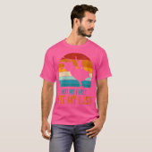 Wo Rodeo Not おもしろい My First Bull Rider Bull Riding Tシャツ (正面フル)