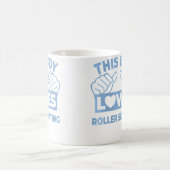 Wo This Boy Loves Roller Skating Roller Skating Ro コーヒーマグカップ (中央)