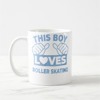 Wo This Boy Loves Roller Skating Roller Skating Ro コーヒーマグカップ
