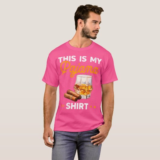 Wo This Is My Cigar And Bourbon Tシャツ (正面フル)