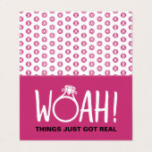 Woah日付のフォトカードを保存 名刺 (外部フラット)