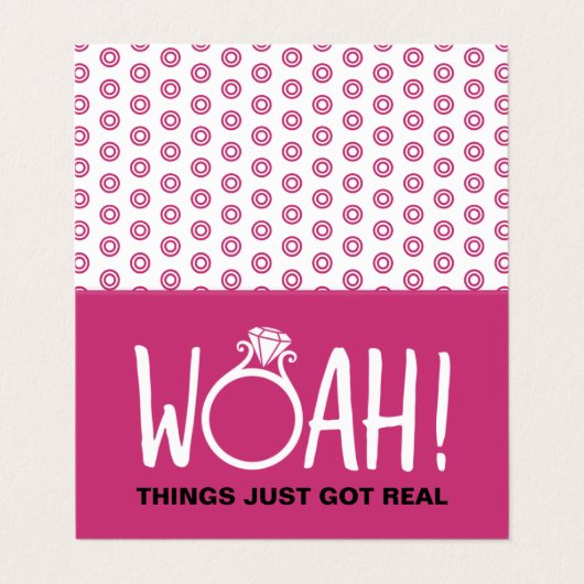 Woah日付のフォトカードを保存 名刺 (外部フラット)