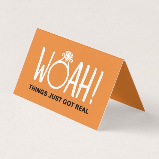 Woah日付のフォトカードを保存 名刺 (正面)