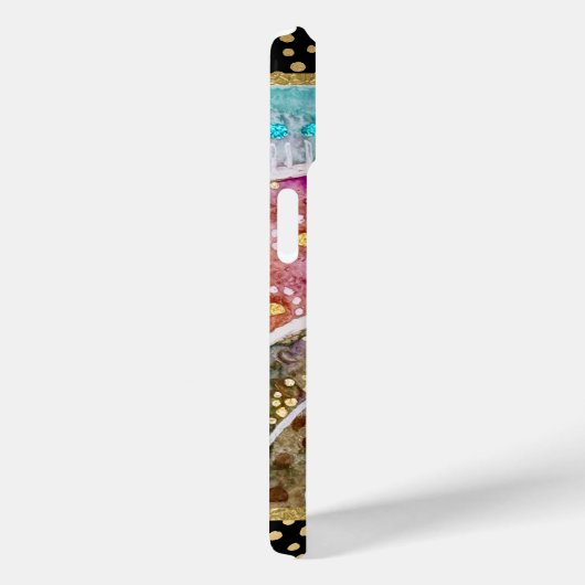 WOBBLE-ROCK Chow犬の水の色のろうけつ染めIPhone 15 Case-Mate iPhoneケース (裏面 / 右)