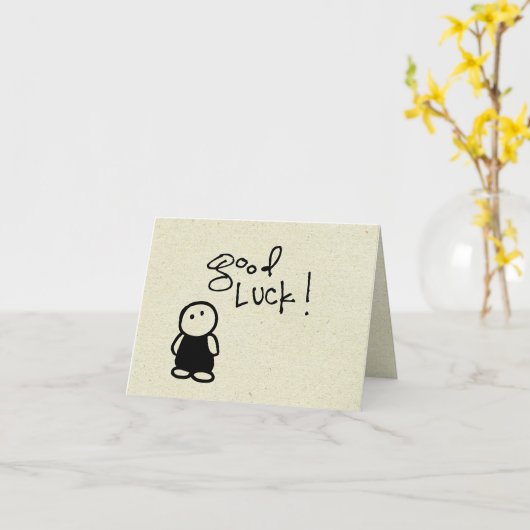 wobbliesの小さい幸運 カード (黄色い花)