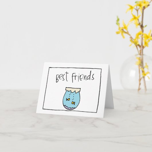 wobbliesの小さい親友 カード (黄色い花)